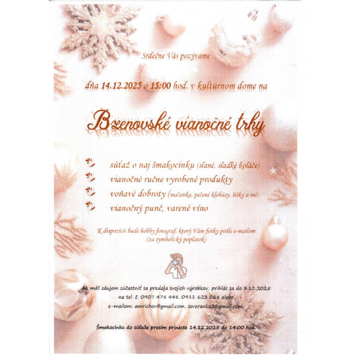 Bzenovské vianočné trhy