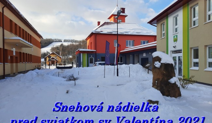 Zimné čaro v obci - február 2021