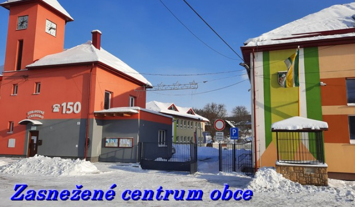 Zimné čaro v obci - február 2021