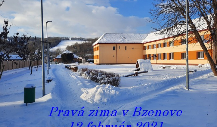Zimné čaro v obci - február 2021