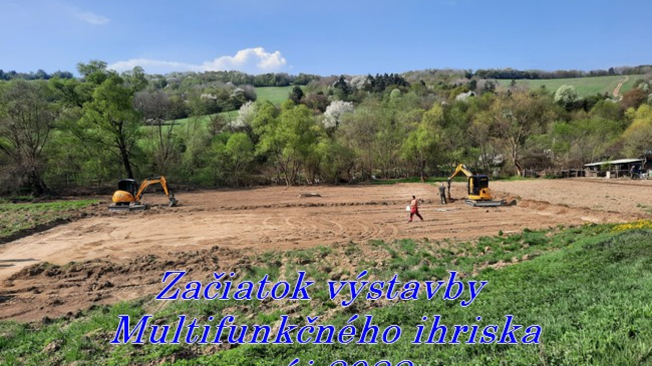 Fotografia fotogalérie Začiatok výstavby Multifunkčného ihriska a cvičiska pre DHZ