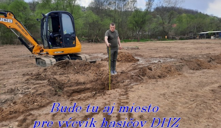3. fotografia fotogalérie Začiatok výstavby Multifunkčného ihriska a cvičiska pre DHZ