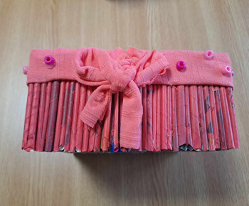 Rozvojový tím v akcii / Výroba dekoračných košíkov - foto