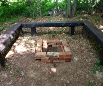 Rozvojový tím v akcii / Budovanie ohniska pri posedení v lese - foto