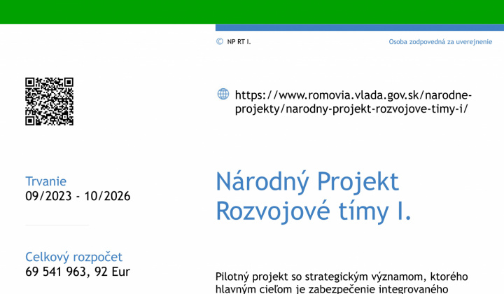 1. fotografia fotogalérie Národný projekt Rozvojové tímy I.