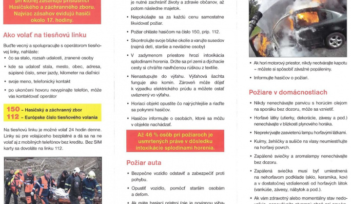 1. fotografia fotogalérie Aktuality / Pravidlá a zásady zamerané na predchádzanie vzniku požiarov a mimoriadnych udalostí - foto
