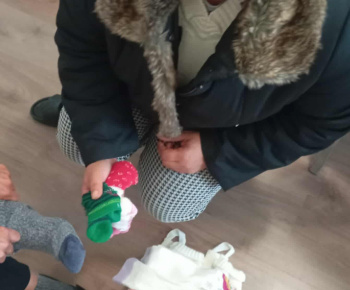 Rozvojový tím v akcii / Ponožky na nôžky - foto