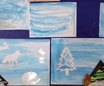 Rozvojový tím v akcii / Zimná krajina očami detí  - foto