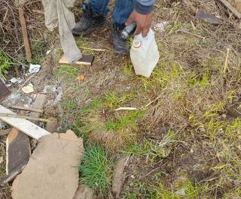 Rozvojový tím v akcii / Upratovanie okolia obydlia a poučenie o čistote - foto