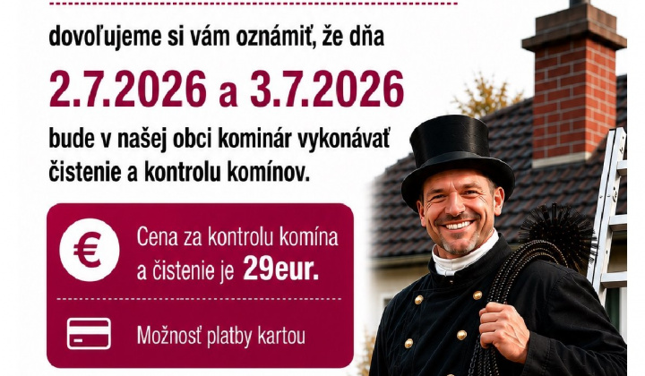 Fotka - Ponuka čistenia a revízie komínov v obci