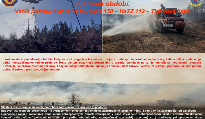 Fotka - Ochrana lesov a prírody pred požiarmi v jarnom období