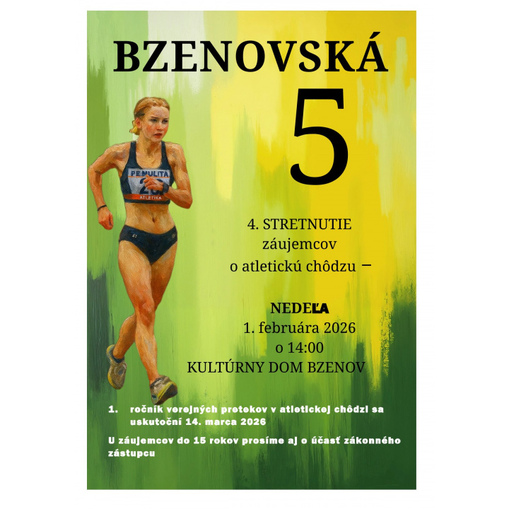Pozvánka na 4. stretnutie záujemcov o atletickú chôdzu