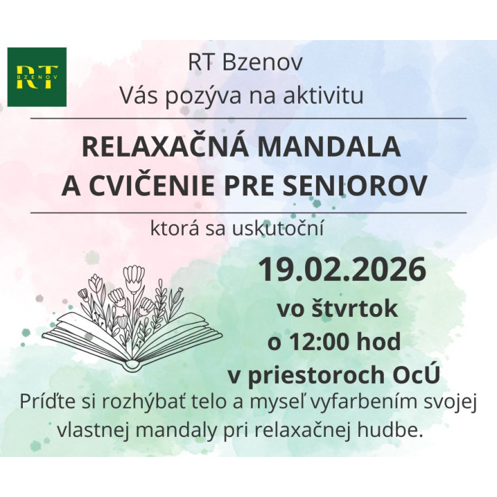 Relaxačná mandala a cvičenie pre seniorov