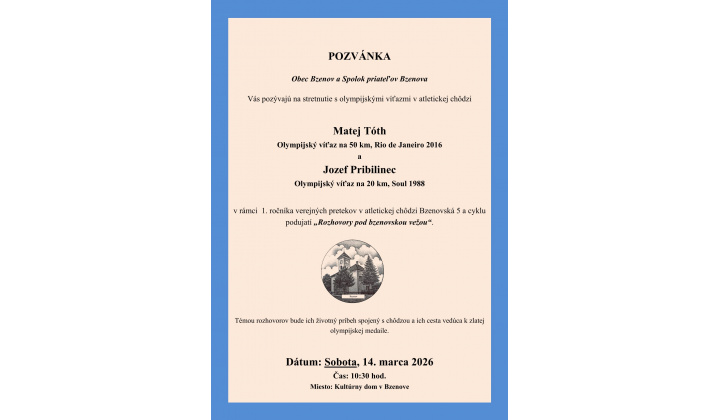Stretnutie s olympijskými víťazmi v Bzenove!