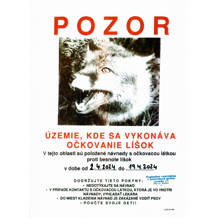 Vakcinácia líšok proti besnote