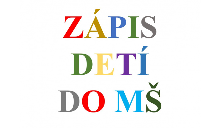 Zápis detí do Materskej školy Bzenov