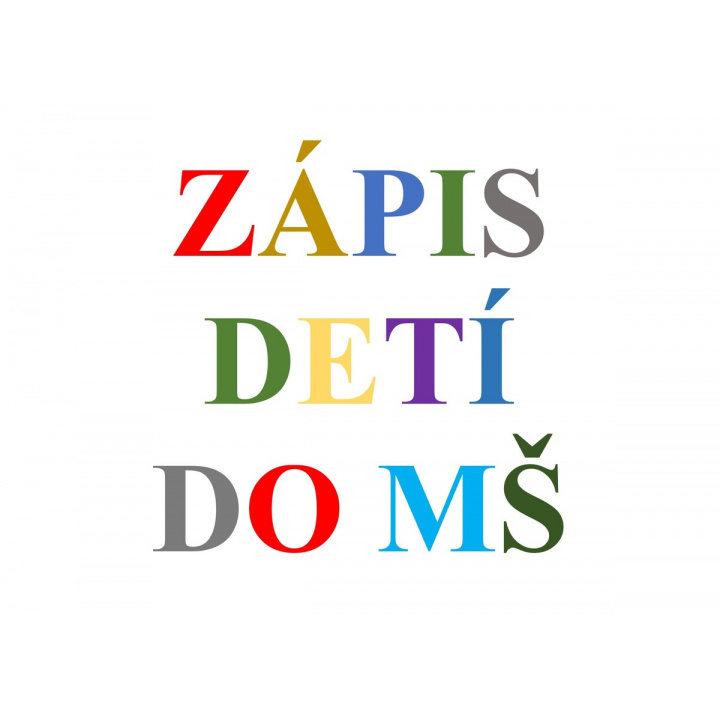 Zápis detí do Materskej školy Bzenov